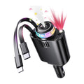 Cargador de carro 5 en 1 con aromaterapia y luz de estrellas, fondo blanco