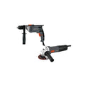 Combo Taladro Percutor y Esmeriladora 800 W