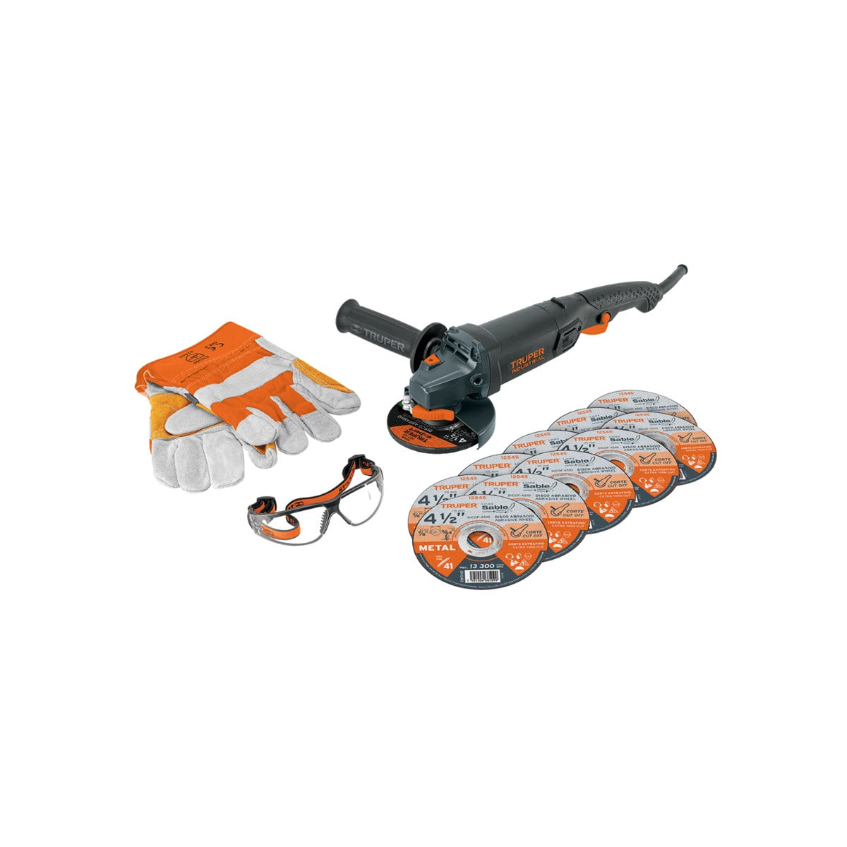 Combo Truper Esmeriladora de 4 1/2″ en 950 Watts
