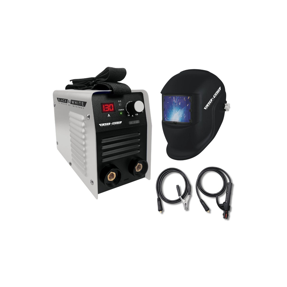 Soldadora Inversora Compacta de 130 Amperios 110V con Máscara