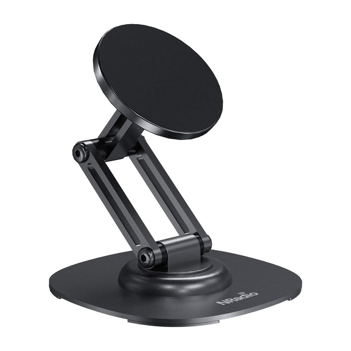 Soporte magnético plegable para celular con rotación 360, fondo blanco